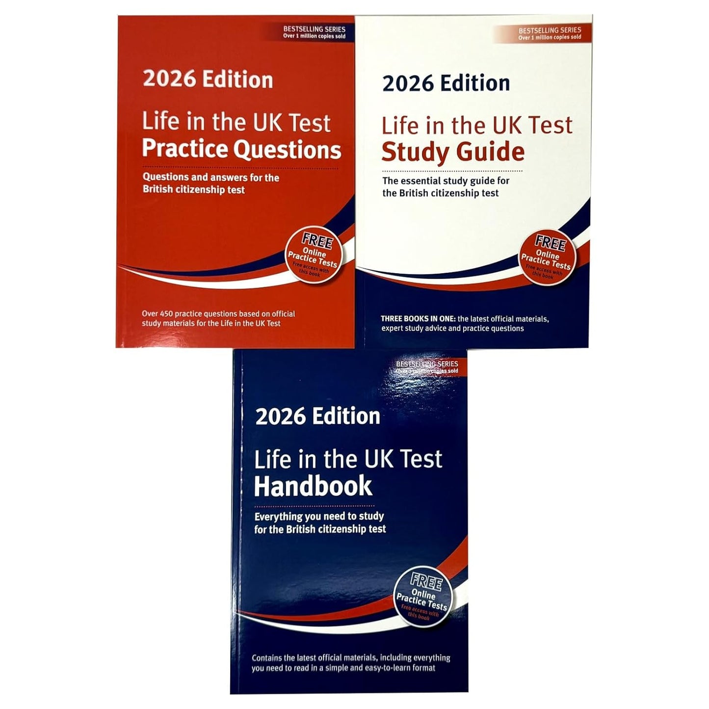 Life in the UK Test 2026 Collection 3 Books Set By Henry Dillon, Alastair Smith (Practice Questions, Study Guide and Handbook)