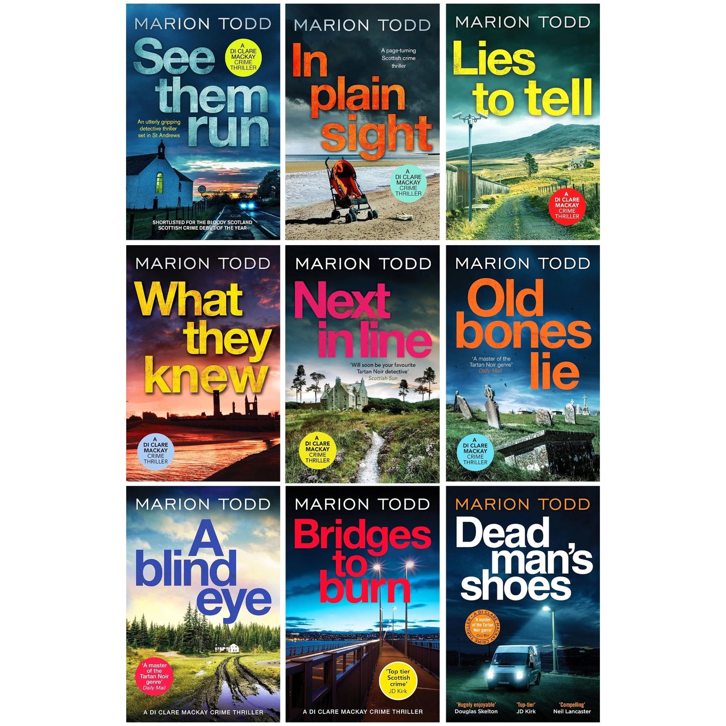 Detective Clare Mackay Series 9 Books Collection Set By Marion Todd (Books 1-9)