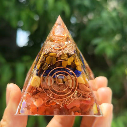 🔮Enigmatic Natural Crystal Pyramid Ornament