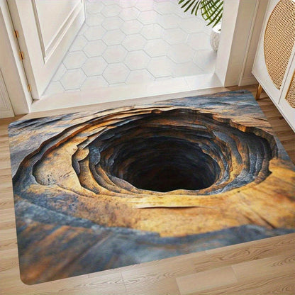 Visual Illusion Endless Abyss Pattern HD Printed Non-Slip Doormat