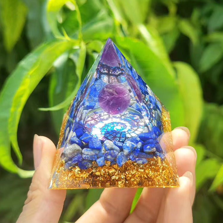🔮Enigmatic Natural Crystal Pyramid Ornament