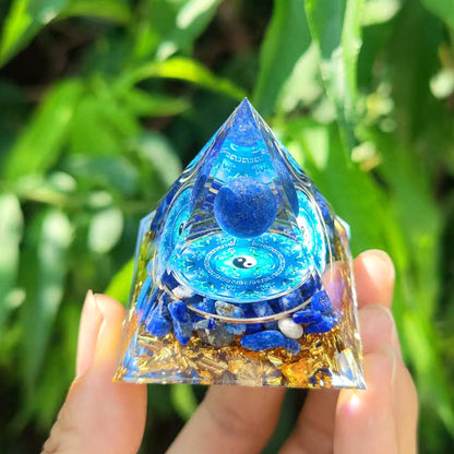 🔮Enigmatic Natural Crystal Pyramid Ornament