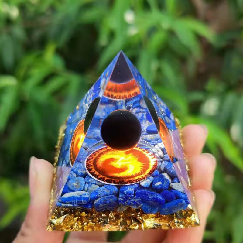 🔮Enigmatic Natural Crystal Pyramid Ornament