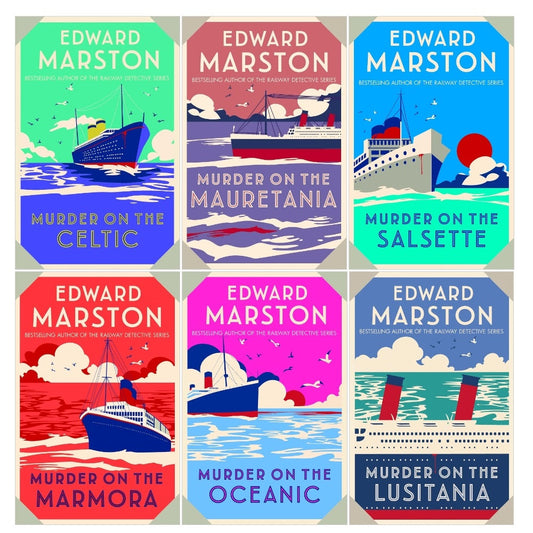 Edward Marston Ocean Liner Mysteries Collection 6 Books Set