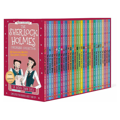 Sherlock Books, Sherlock Holmes Books, Childrens Collection, 30 Books Box Set