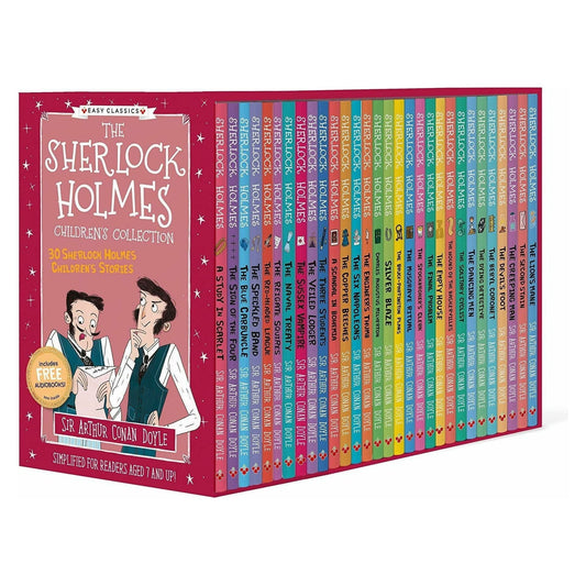 Sherlock Books, Sherlock Holmes Books, Childrens Collection, 30 Books Box Set