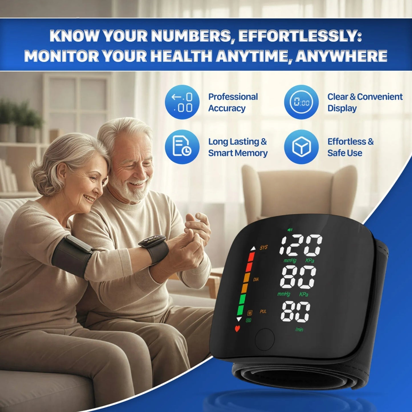 🔥 Limited Time 50% OFF ⚡Wrist Blood Pressure Monitor