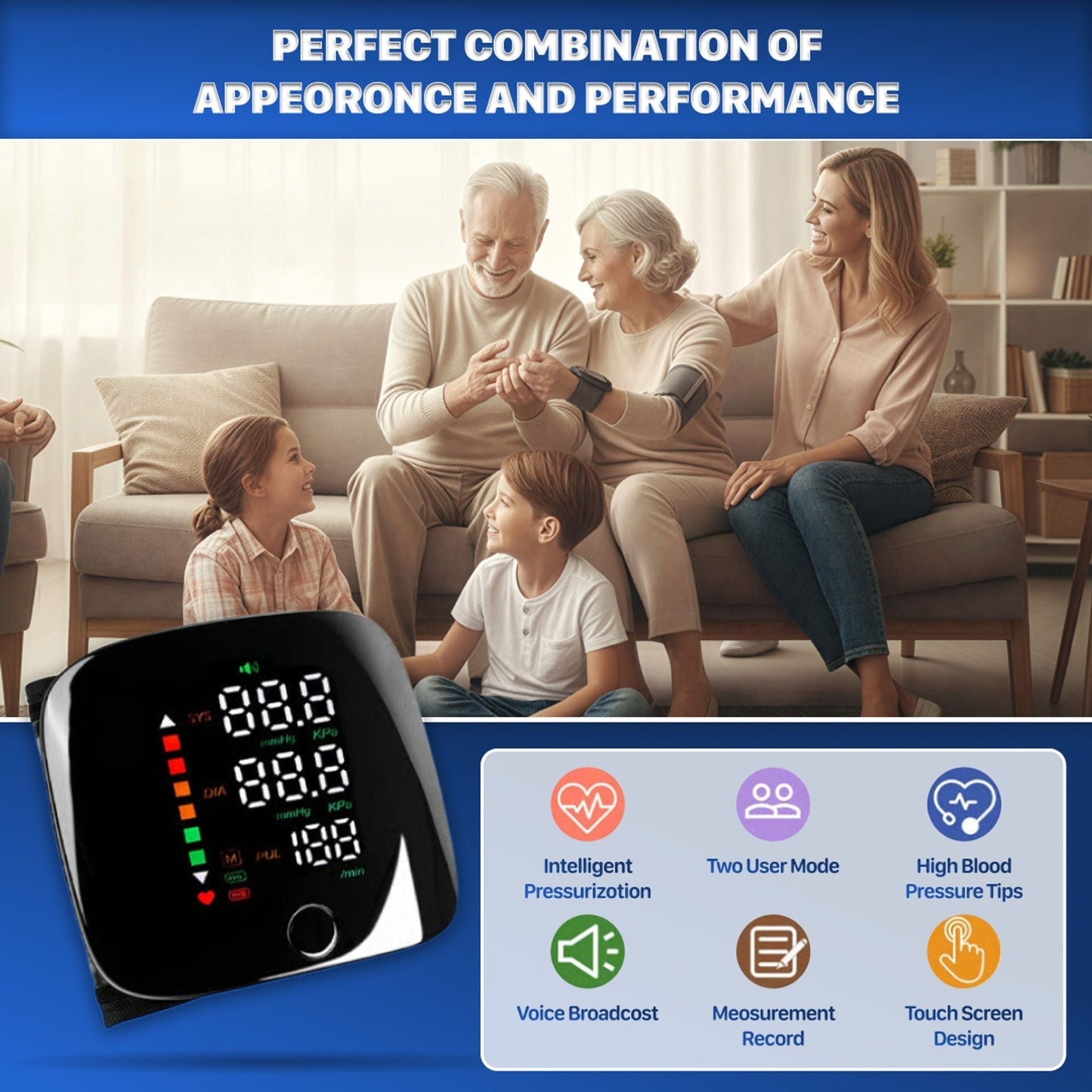 🔥 Limited Time 50% OFF ⚡Wrist Blood Pressure Monitor