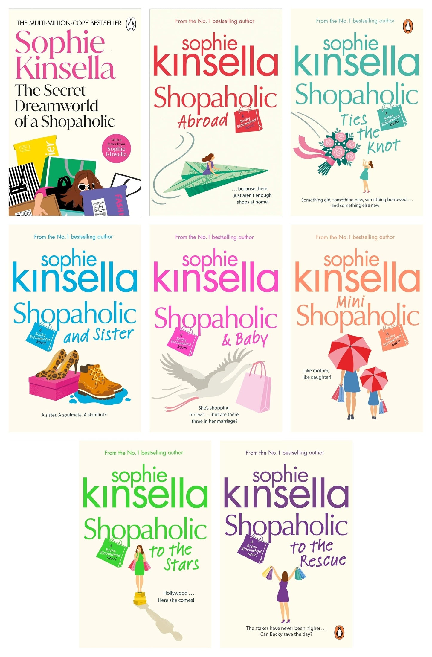 Becky Bloomwood Shopaholic Series 8 Books Collection Set by Sophie Kinsella (Books 1-8) | Romantic Comedy Fiction