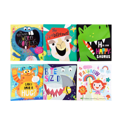 (Ages 3-5) The Very Hungry Worry Monsters & Friends 6 Books collection Set (The Very Hungry Worry Monsters, No Probllama!, H Is for Happy-saurus, Can I HAve A HUG!, BiTE-SiZED, Hope the RAINBOW Fairy)