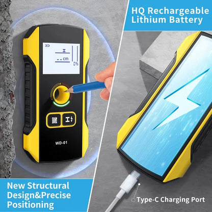Precision Metal Detector Wall Scanner with Positioning Hole