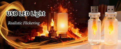 USB Flame Ambiance Light
