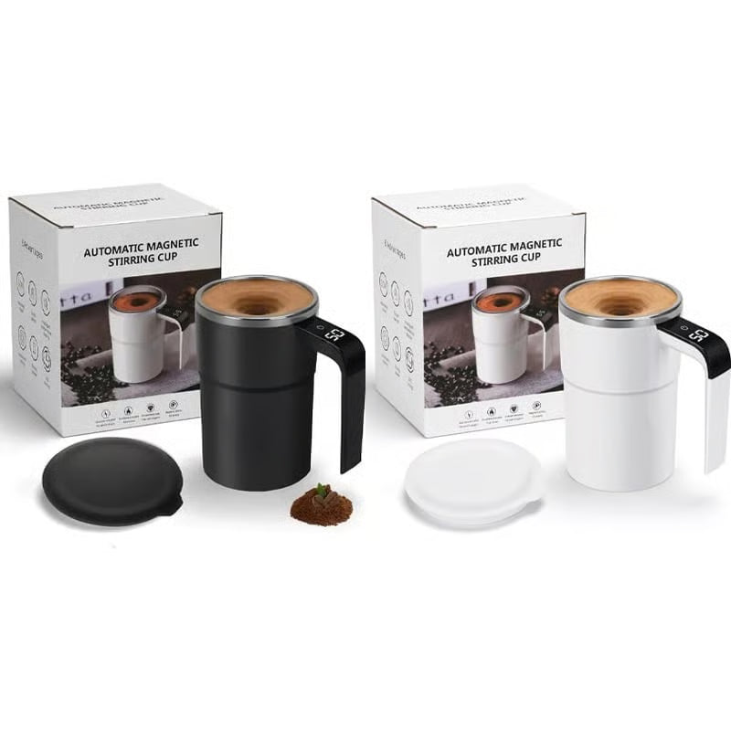 🏆Flash Sale⚡50K+ SOLD! 💥☕ Rechargeable Automatic Magnetic Stirring Coffee Mug Set