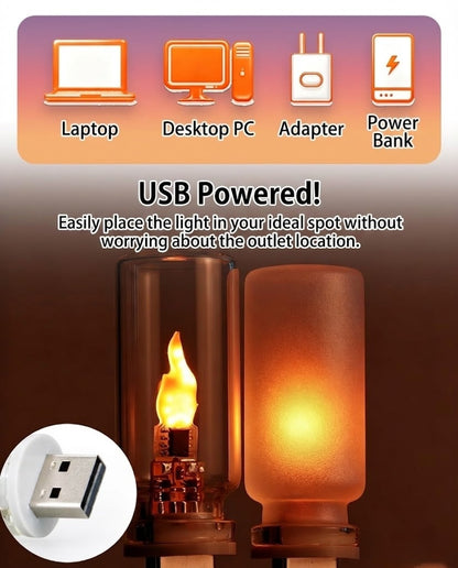 USB Flame Ambiance Light