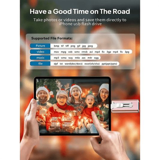 ⚡4 in 1 Flash Drive, Portable High Speed USB 3.0 Memory Storage【Multi-Port USB Drive】