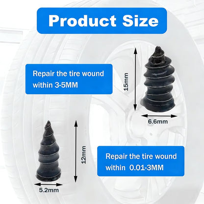 🔥Tire Repair Rubber Nail🚚Free Screwdriver Included