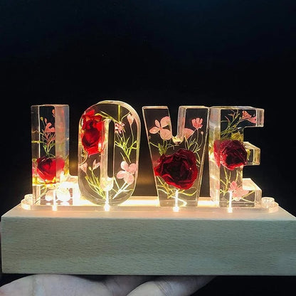 🌸Handmade Floral Resin Home Decor/ Night Light