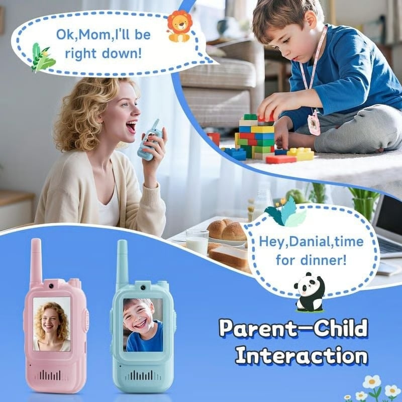 Rechargeable Video Walkie Talkies for Kids