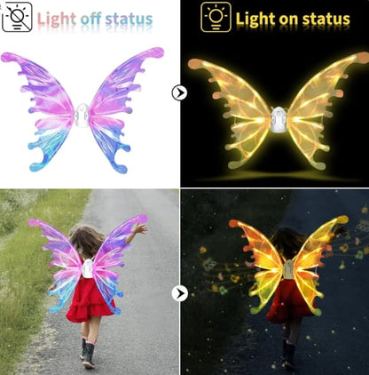 🧚‍♀️Sparkle LED Fairy Wings – Dreamy Gift for Birthdays & Holidays🎁