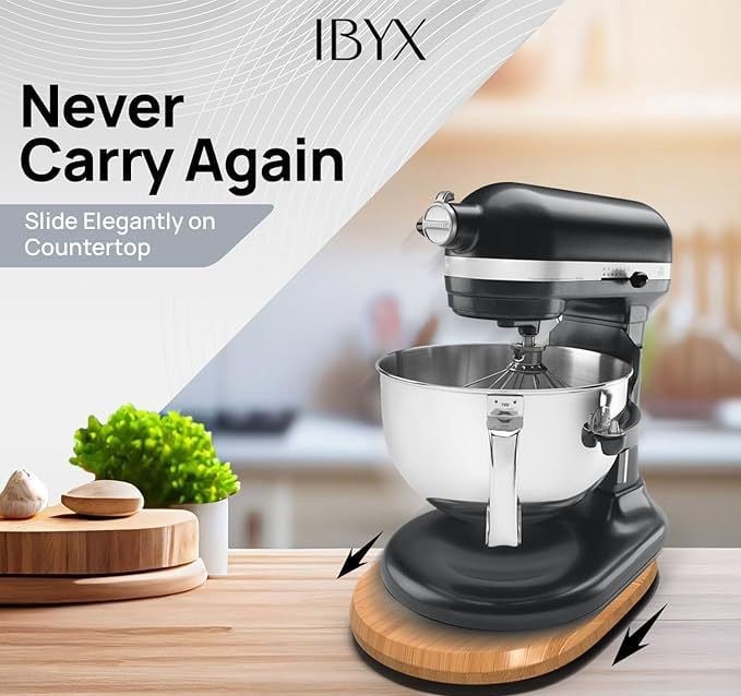 BUY 2 SAVE 5% FREE SHIPPING🔥🔥 Handmade Bamboo Mixer Mobile Tray, Waterproof, Anti-Slip & Corrosion-Resistant