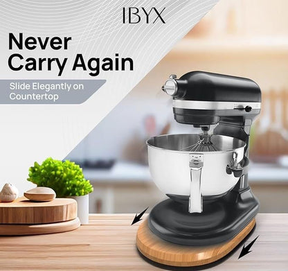 BUY 2 SAVE 5% FREE SHIPPING🔥🔥 Handmade Bamboo Mixer Mobile Tray, Waterproof, Anti-Slip & Corrosion-Resistant