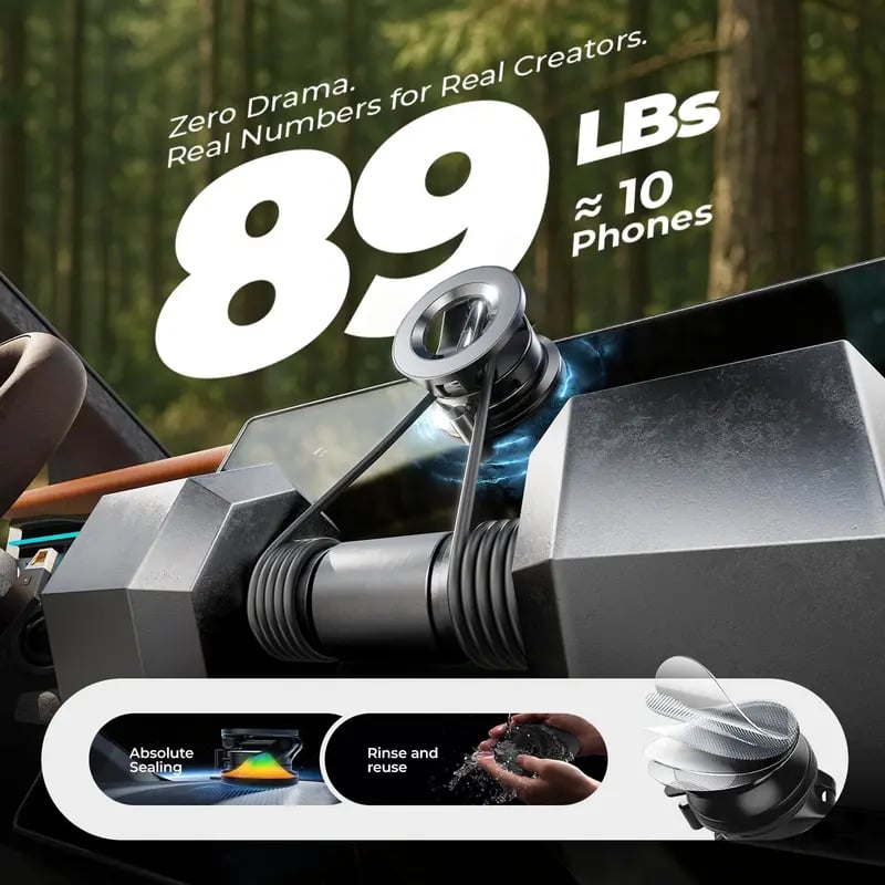 🏆 50K+ SOLD! – Almost Gone💥Vacuum magnetic car phone holder