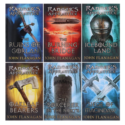 Rangers Apprentice 6 Books Collection Set Series 1 - Ruins Of Gorlan Burning Bridge Icebound Land ..