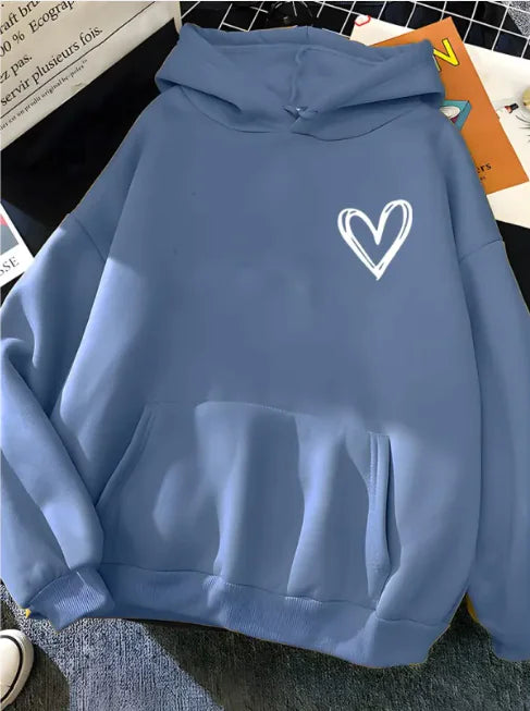 Sudadera con capucha y corazón cósmico de Kivara