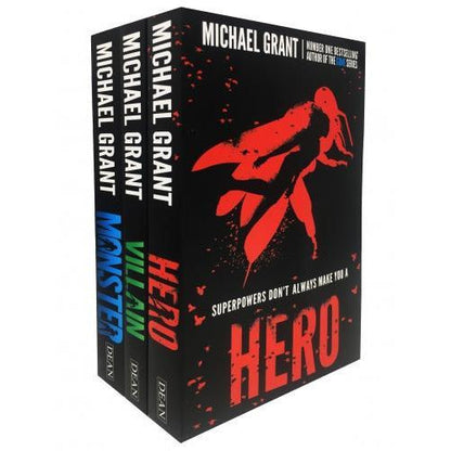 The Monster Series 3 Books Collection Set By Michael Grant Hero Villain Monster