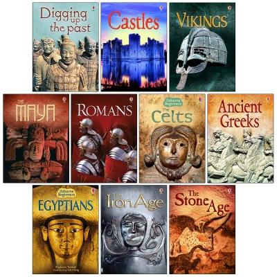 Usborne Beginners History 10 Books Collection Set Castles, Vikings PAPERBACK