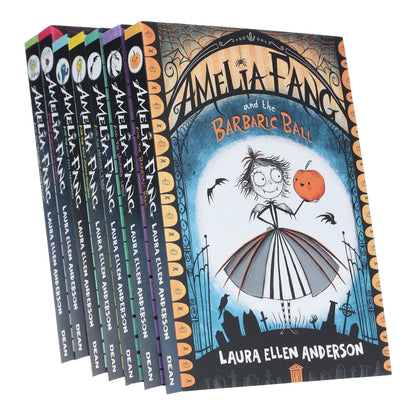 Amelia Fang Series 7 Books Collection Set by Laura Ellen Anderson (Naughty Caticorns, Trouble with Toads, Lost Yeti Treasures, Half-Moon Holiday, Memory Thief, Unicorn Lords, Barbaric Ball)