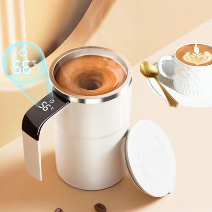 🏆Flash Sale⚡50K+ SOLD! 💥☕ Rechargeable Automatic Magnetic Stirring Coffee Mug Set
