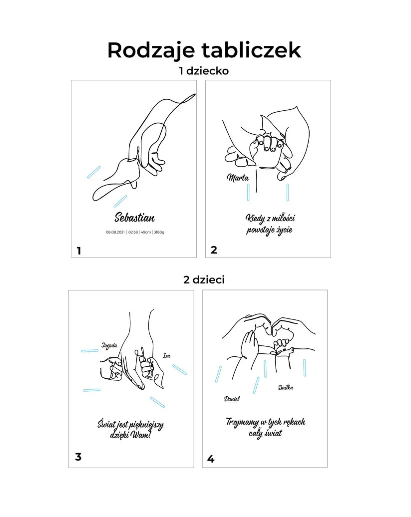 Personalized Plaque With a Hospital Armband and 'Ale Radość' Notes